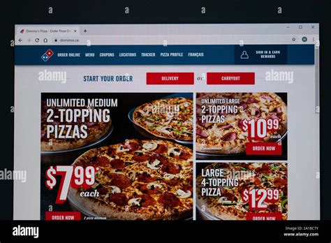 domino's pizza official site.